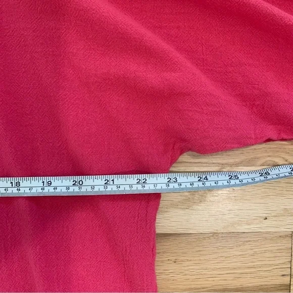 Oh My Gauze! Sporty Cotton Cold Shoulder Top Hot Pink Size Small - Picture 8 of 9